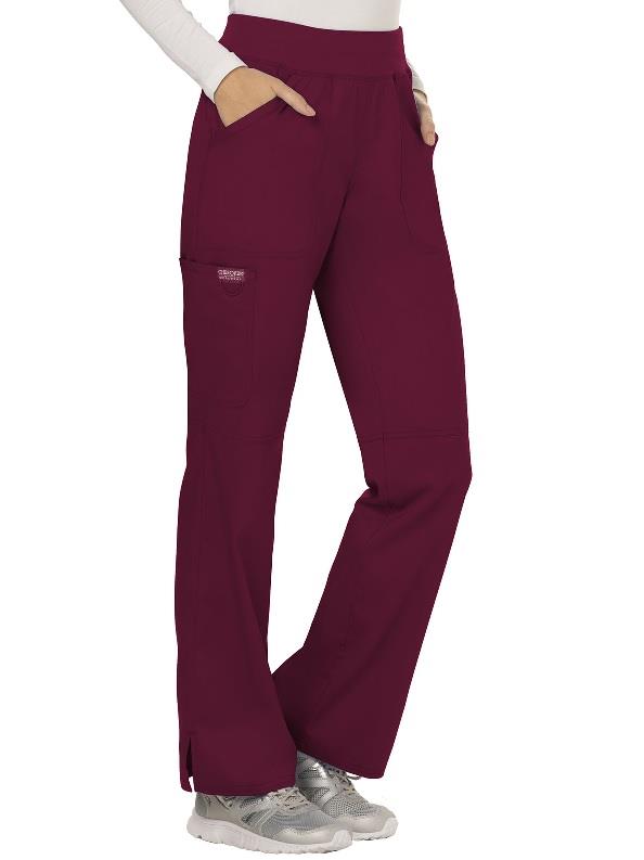 Cherokee WW Revolution Mid Rise Straight Leg Pull-On Pant - Womens