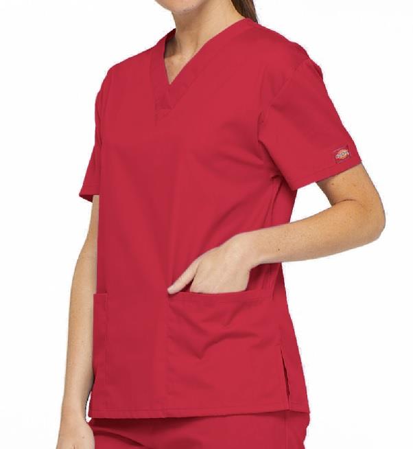 Dickies Womens V-Neck Top