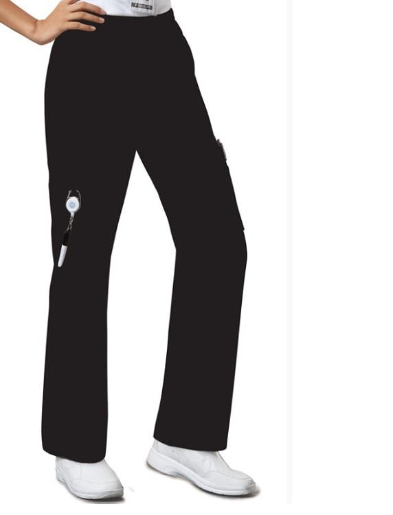 Cherokee WW Core Stretch Mid Rise Pull-On Pant Cargo Pant - Womens