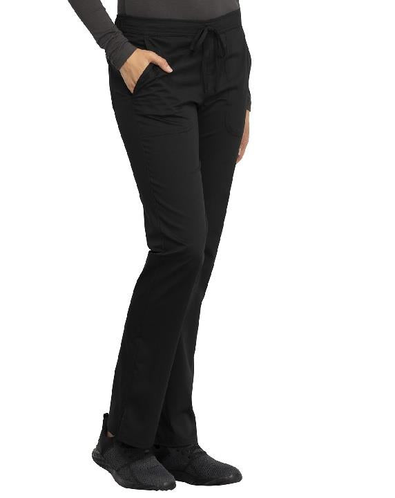 Cherokee WW Revolution Mid Rise Straight Leg Drawstring Pant - Womens