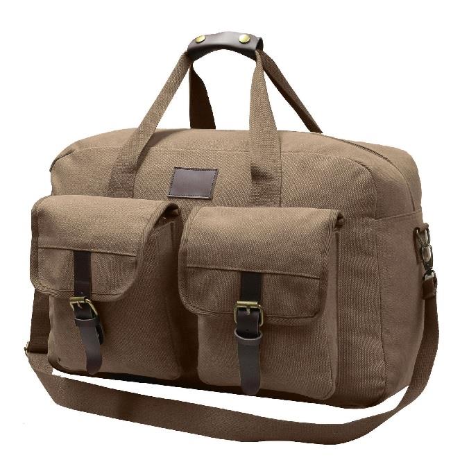 World Famous Bezenville Canvas Brown Duffle