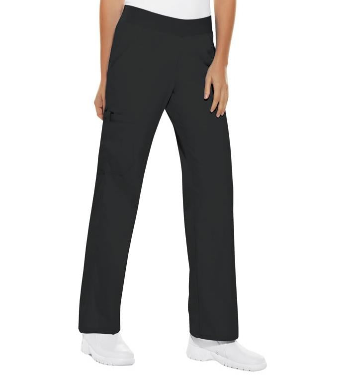 Cherokee Flexibles Mid Rise Knit Waist Pull-On Pant (Petite)