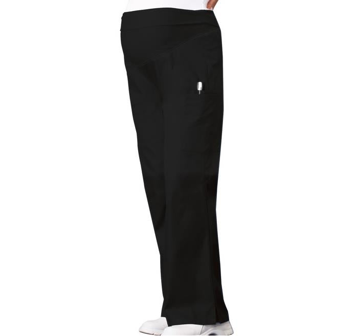 Cherokee Flexibles Maternity Knit Waist Pull-On Pant In Black