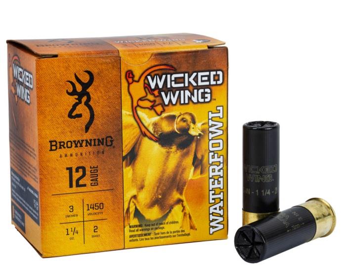 Browning Wicked Wing 12GA 3" 1-1/4oz #2 - 25/Box