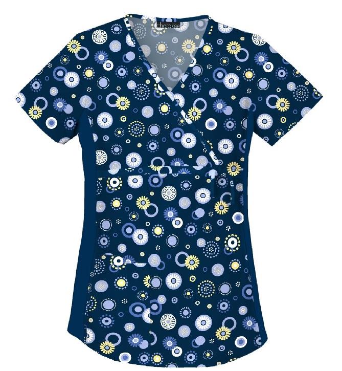 Cherokee Maternity Mock Wrap Knit Panel Top - Womens