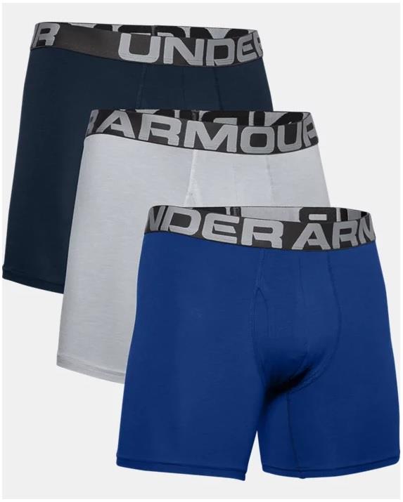 UA Charged Cotton 6" Boxerjock - 3/pk