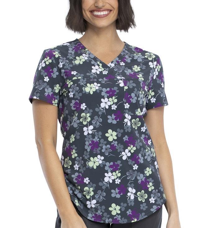 Cherokee Prints V-Neck Top - Womens