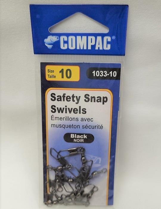 Compac Swivels w/ Safety Snap - #10