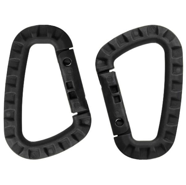 Mil-Spex Tactical Carabiner (Black)- Pk of 2