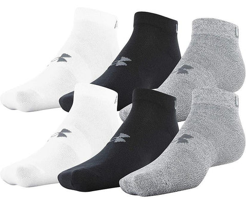 UA Essential Lite Low Cut Socks, 6-Pairs - Mens