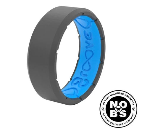 Groove Edge Silicone Ring - Mens