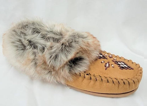 Frontier North Faux Fur Top Slippers - Womens