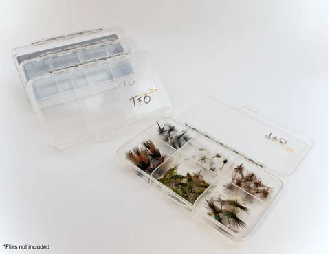 TFO Clear Compartment Fly Box - 6