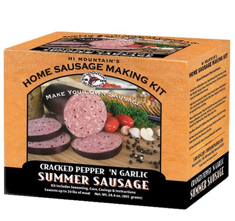 Cracked Pepper 'n Garlic Summer Sausage Kit