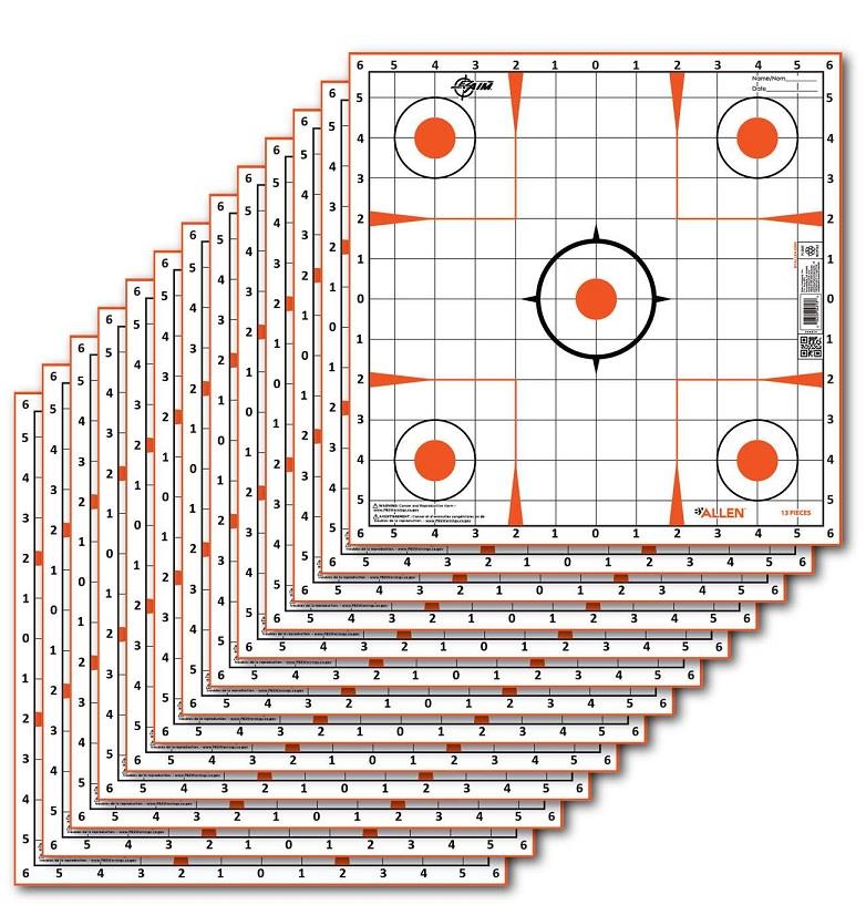 Allen EZ Aim Target 12" x 12" - 12 Per Pack