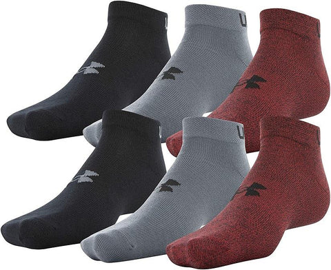 UA Essential Lite Low Cut Socks, 6-Pairs - Mens