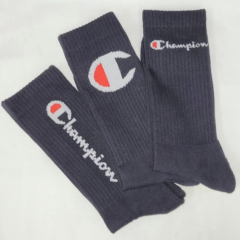 Champion Multi Logo Crew Socks 3 Pairs - Mens