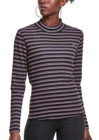 Champion Campus Mock Neck Ribbed Tee - Womens