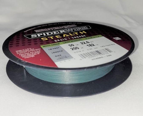 SpiderWire Stealth 50lbs. 200yds. - Moss Green