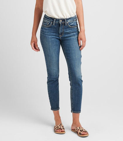 Suki Mid Rise Skinny Crop Jeans - Womens