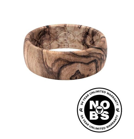Groove Ring Nomad Burled Walnut Ring - Mens