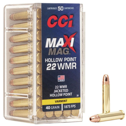 CCI Maxi Mag 22 WMR 40 Gr. HP 1875 FPS