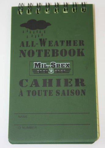 Waterproof Tactical Notebook 4X6