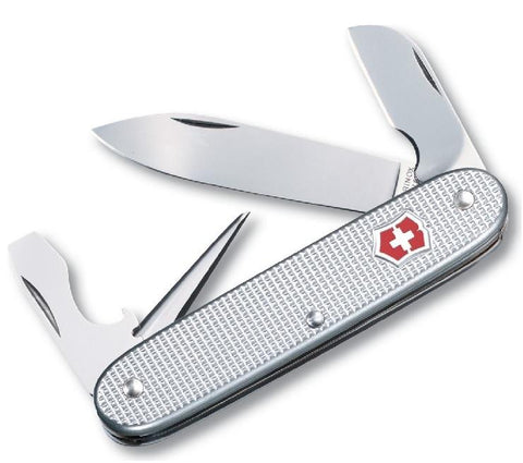 Swiss Army Silver Alox Electrician Med. Pocket Knife