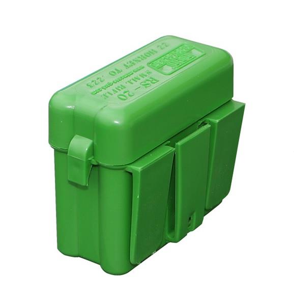 MTM RS-20-10 Ammo Box Green - 20RD Capacity