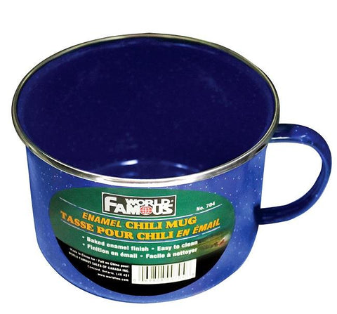 Blue Enamel Steel Chili Mug