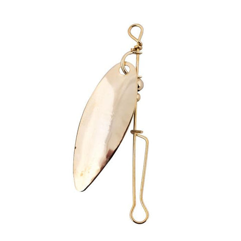 #3.5 Gold Single Willow Leaf Spinner