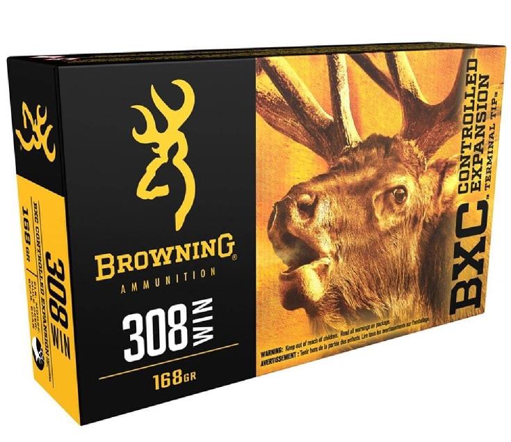 Browning 308 WIN 168GR BXC Big Game - 20/Box