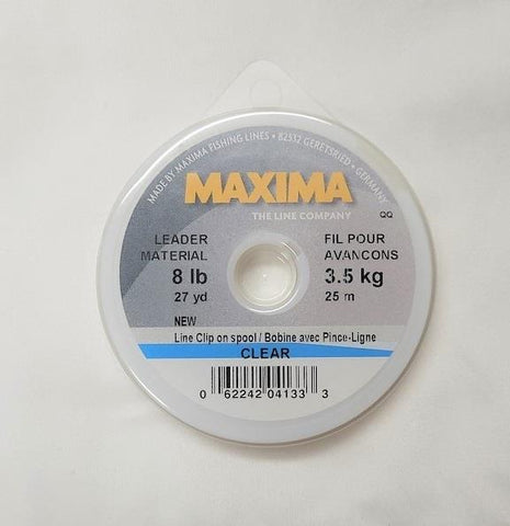 Maxima Leader Wheel Clear, 8lb 27yd