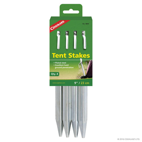 Tent Stakes 9" Steel