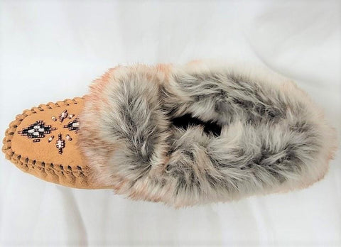 Frontier North Faux Fur Top Slippers - Womens