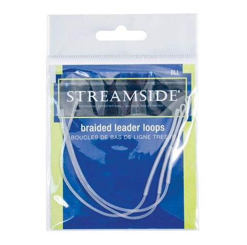 Streamside Braided Leader Loops LW 50lb - 3pc pk