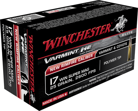 Winchester Varmint HE 17 WSM 25 Gr. 2600 FPS