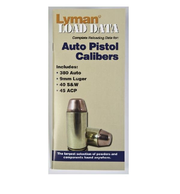 LYMAN Load Data Book Auto Pistol Calibers