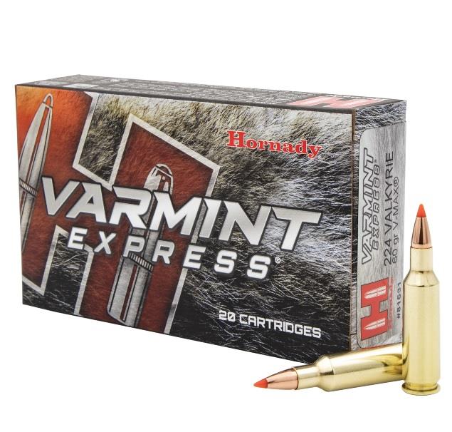 Hornady 224 Valkyrie 60Gr V-MAX Varmint Express - 20ct