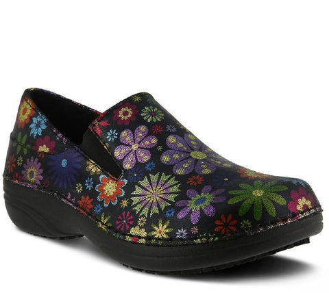Spring Step Manila Flower Slip-On Shoes - Womens