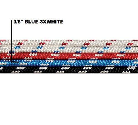XLE-Performer Rope 3/8" BLUE-3XWHITE