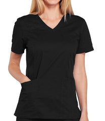 Cherokee WW Core Stretch V-Neck Top - Womens