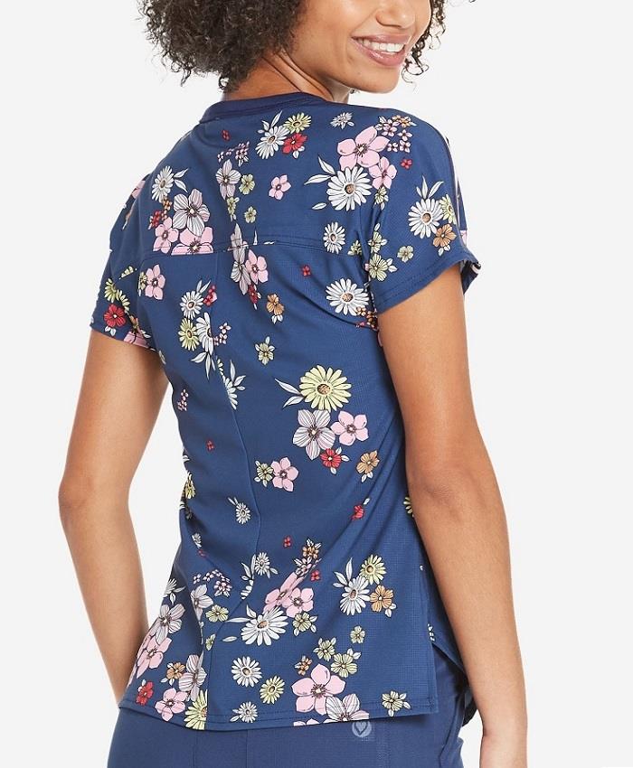 Heart &amp; Soul Round Neck Scrub Top - Womens