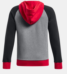 UA Rival Fleece Script Colorblock Hoodie - Boys