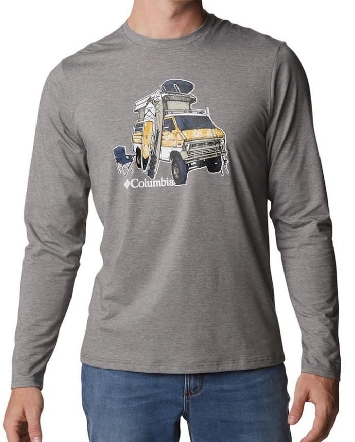 Columbia Sun Trek Long Sleeve Graphic Tee - Mens