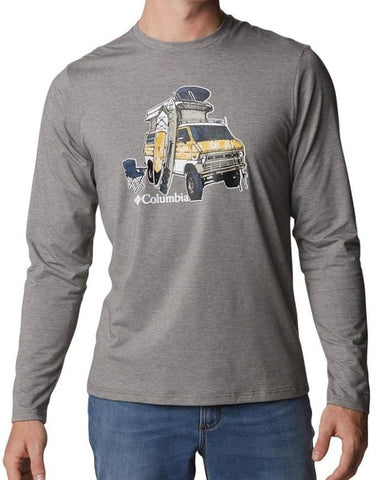 Columbia Sun Trek Long Sleeve Graphic Tee - Mens