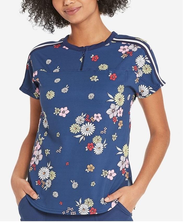 Heart &amp; Soul Round Neck Scrub Top - Womens