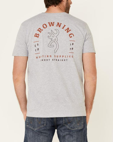 Browning Shoot Straight Buckmark Graphic Tee - Mens