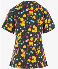 Disney Tooniforms V-Neck Print Scrub Top - Womens