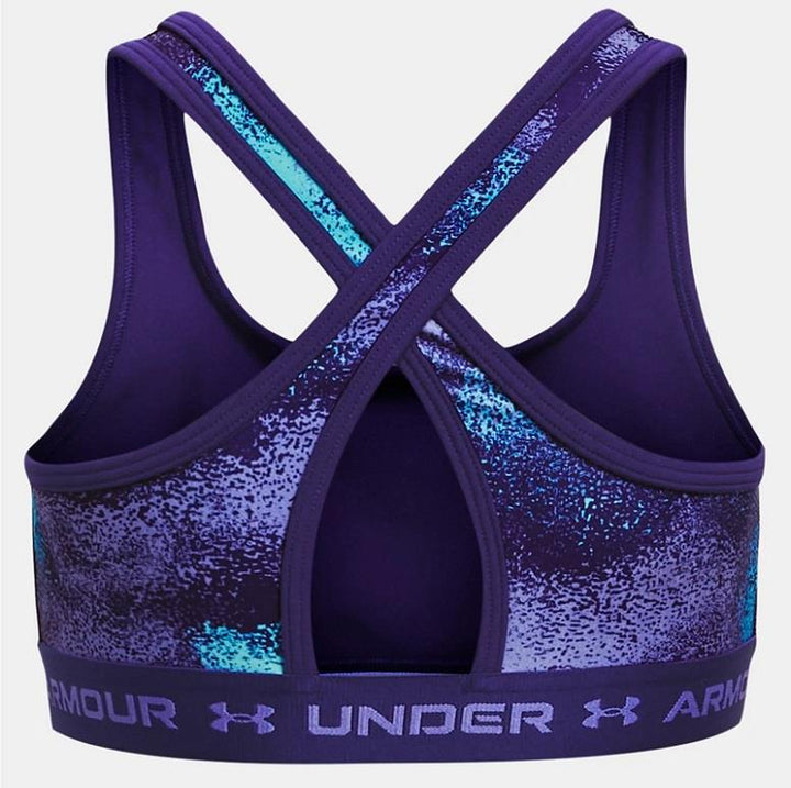 UA Crossback Printed Sports Bra - Girls